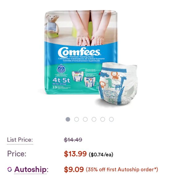 Comfees size 4t/5t pull ups - Picture 1 of 1